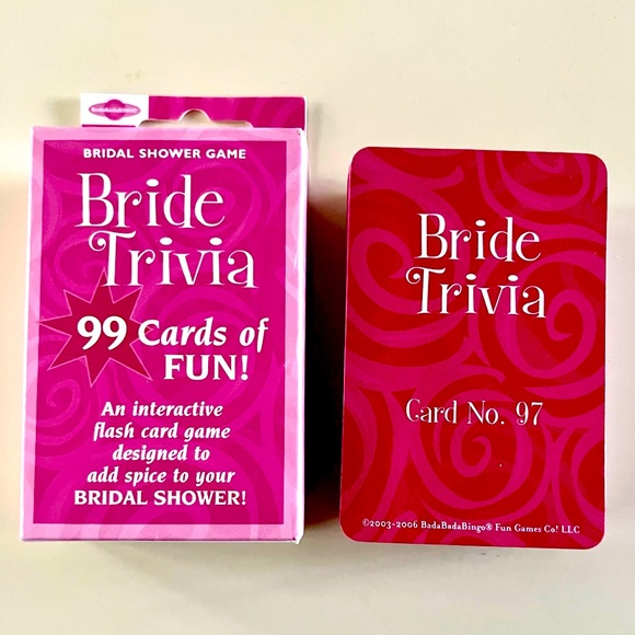 Other - NEW TRIVIA Interactive Game, A Fun Bridal Game of 99 Cards